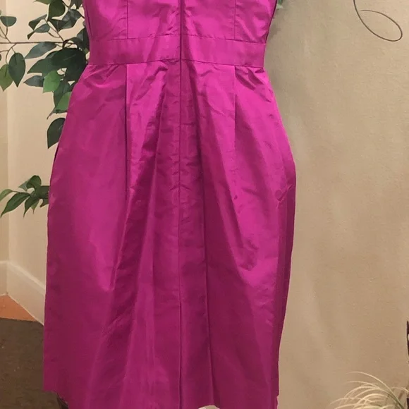 J.Crew Strapless Silk A-Line Dress. Preowned - Picture 4 of 5